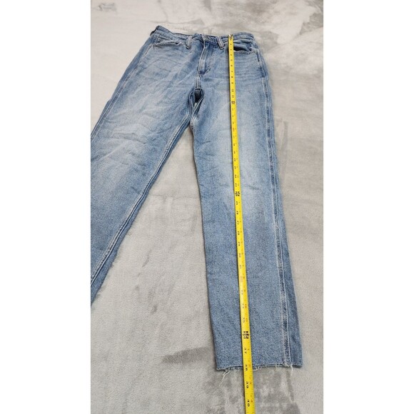 Hollister Ultra High Rise mom jeans Women Size 5L 27 x 29 blue denim jeans - Picture 9 of 9